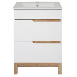 Astor Spek szafka 60 cm podumywalkowa stojąca biały połysk AM-SKU-600-70