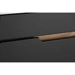 Astor Alma umywalka z szafką 61 cm czarną AM-SKU-642-BN