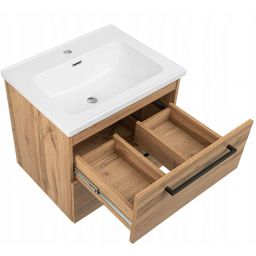 Astor Mona umywalka z szafką 60 cm dąb wotan AM-ZTE-004-2N