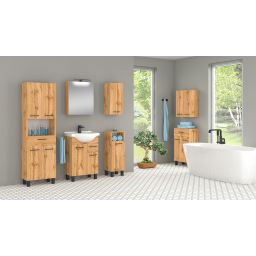 Astor Lupo Wotan komoda 50x35x84 cm stojąca dąb AM-LUC-150-0N