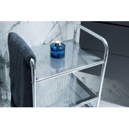 AWD Interior regał łazienkowy stojący z kółkami chrom AWD02040022