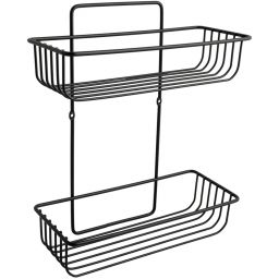 AWD Interior półka łazienkowa wisząca czarny mat AWD02081812