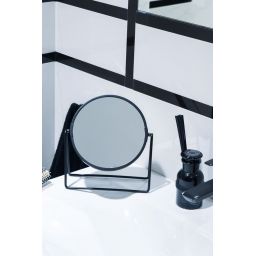 AWD Interior lusterko kosmetyczne 19,5x21,3 cm okrągłe czarny AWD02091468