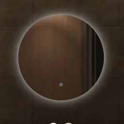 Balneo Roco lustro 70x70 cm okrągłe z oświetleniem z matą grzewczą L0101010403-7