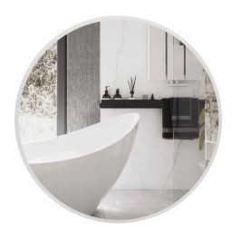 Balneo Moon lustro 60x60 cm okrągłe z oświetleniem z matą grzewczą biały L0101020401-1