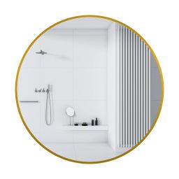 Balneo Corina Gold lustro 100x100 cm okrągłe złoty L0101030503-4