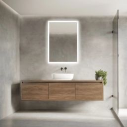 Balneo Cosmo lustro 80x100 cm prostokątne z oświetleniem z matą grzewczą L0201040706