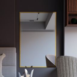 Baltica Design Tiny Border Straight lustro 60x90 cm prostokątne złoty