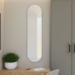 Baltica Design Tiny Border Pastille lustro 40x155 cm owalne srebrny