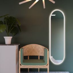 Baltica Design Tiny Border Pastille lustro 155x40 cm z oświetleniem LED białe barwa zimna