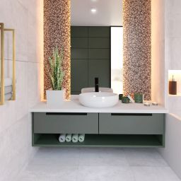 Baltica Design Holger Gold półka na ręcznik 50 cm ścienna złota