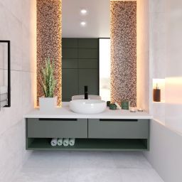 Baltica Design Holger II półka na ręcznik 75 cm ścienna czarna