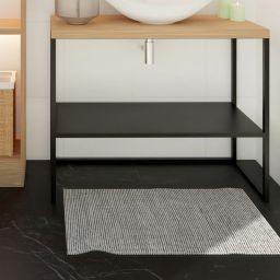 Baltica Design Elise konsola podumywalkowa 60x35x75 cm czarna-dab