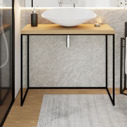 Baltica Design Andrea konsola podumywalkowa 90x35x75 cm czarna