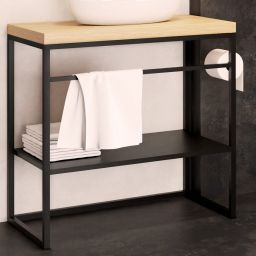 Baltica Design Linn konsola podumywalkowa 60x43x75 cm czarna