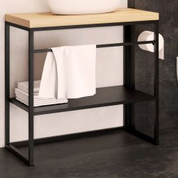 Baltica Design Linn konsola podumywalkowa 75x43x75 cm czarna