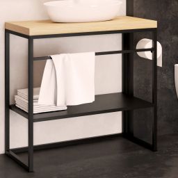 Baltica Design Linn konsola podumywalkowa 95x35x75 cm czarna