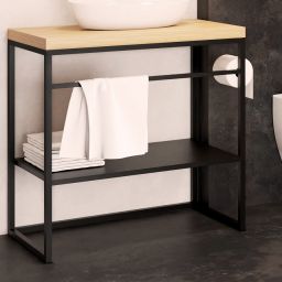 Baltica Design Linn konsola podumywalkowa 95x43x75 cm czarna