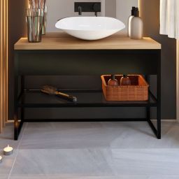 Baltica Design Trine konsola podumywalkowa 60x40x75 cm czarna