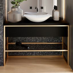 Baltica Design Trine konsola podumywalkowa 60x40x75 cm czarna