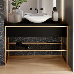 Baltica Design Trine konsola podumywalkowa 80x40x75 cm czarna