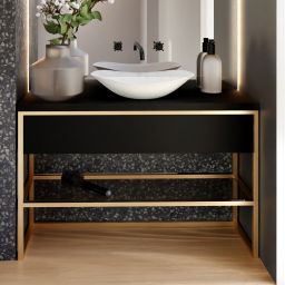 Baltica Design Trine konsola podumywalkowa 120x40x75 cm czarna