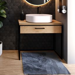 Baltica Design Elin szafka 60x43x75 cm podumywalkowa stojąca czarna