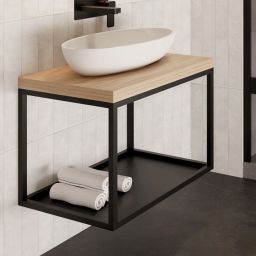 Baltica Design Hege konsola podumywalkowa 60x35x45 cm czarna