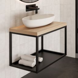 Baltica Design Hege konsola podumywalkowa 60x43x45 cm czarna