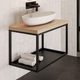 Baltica Design Hege konsola podumywalkowa 75x35x45 cm czarna