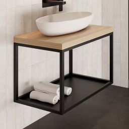 Baltica Design Hege konsola podumywalkowa 75x43x45 cm czarna