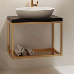 Baltica Design Hege konsola podumywalkowa 60x35x45 cm czarna