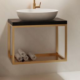 Baltica Design Hege konsola podumywalkowa 75x35x45 cm czarna