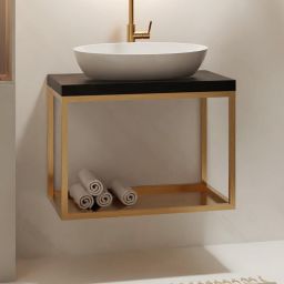 Baltica Design Hege konsola podumywalkowa 75x43x45 cm czarna