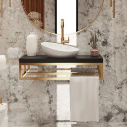 Baltica Design Bente konsola podumywalkowa 75x35x17 cm czarna