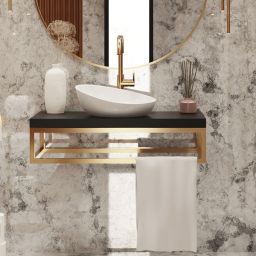 Baltica Design Bente konsola podumywalkowa 75x43x17 cm czarna