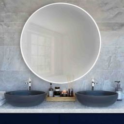 Baltica Design Tiny Border Round lustro 60x60 cm okrągłe biały