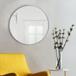 Baltica Design Tiny Border Round lustro 50x50 cm okrągłe srebrny