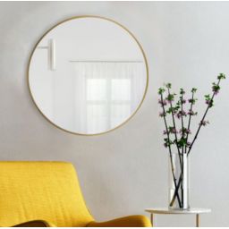 Baltica Design Tiny Border Round lustro 100x100 cm okrągłe złoty