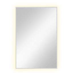 Baltica Design Tiny Border Straight lustro 60x90 cm prostokątne z oświetleniem biały