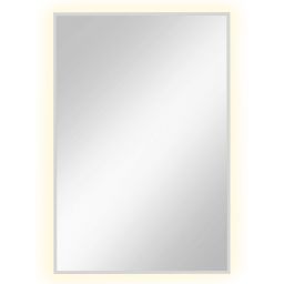 Baltica Design Tiny Border Straight lustro 60x90 cm prostokątne z oświetleniem biały