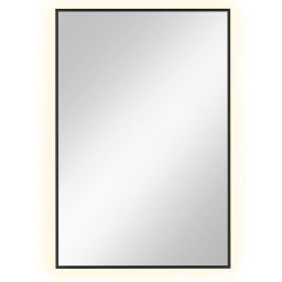 Baltica Design Tiny Border Straight lustro 60x90 cm prostokątne z oświetleniem czarny