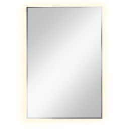 Baltica Design Tiny Border Straight lustro 60x90 cm prostokątne z oświetleniem srebrny