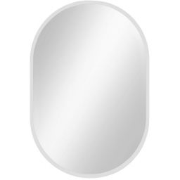 Baltica Design Tiny Border Pastille lustro 40x95 cm owalne biały