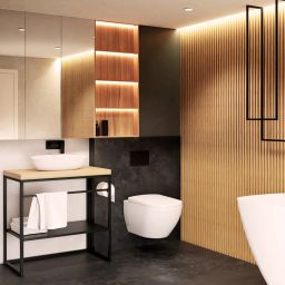 Baltica Design Linn konsola podumywalkowa 75x43x75 cm czarna