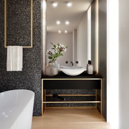 Baltica Design Trine konsola podumywalkowa 60x40x75 cm czarna