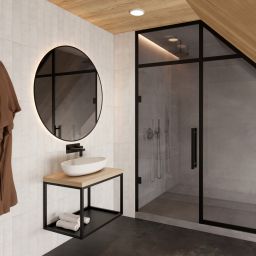 Baltica Design Hege konsola podumywalkowa 60x43x45 cm czarna