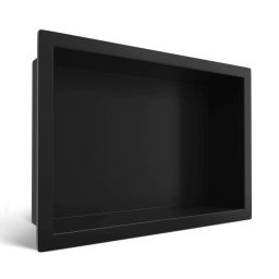 Balneo Wall-Box One Black półka wnękowa 30 cm czarna B0101020410-1