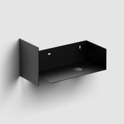 Clou Flush konsola 44x18x20,5 cm podumywalkowa wisząca prawa czarna CL/07.36.030.21