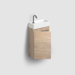 Clou Flush szafka 36x18x55 cm podumywalkowa wisząca lewa grecki dąb IB/07.16.7036.63.L